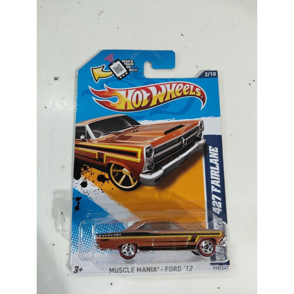 NIP Hot Wheels Muscle Mania 12 1:64 DieCast 1966 Fairlane 426 Muscle Car